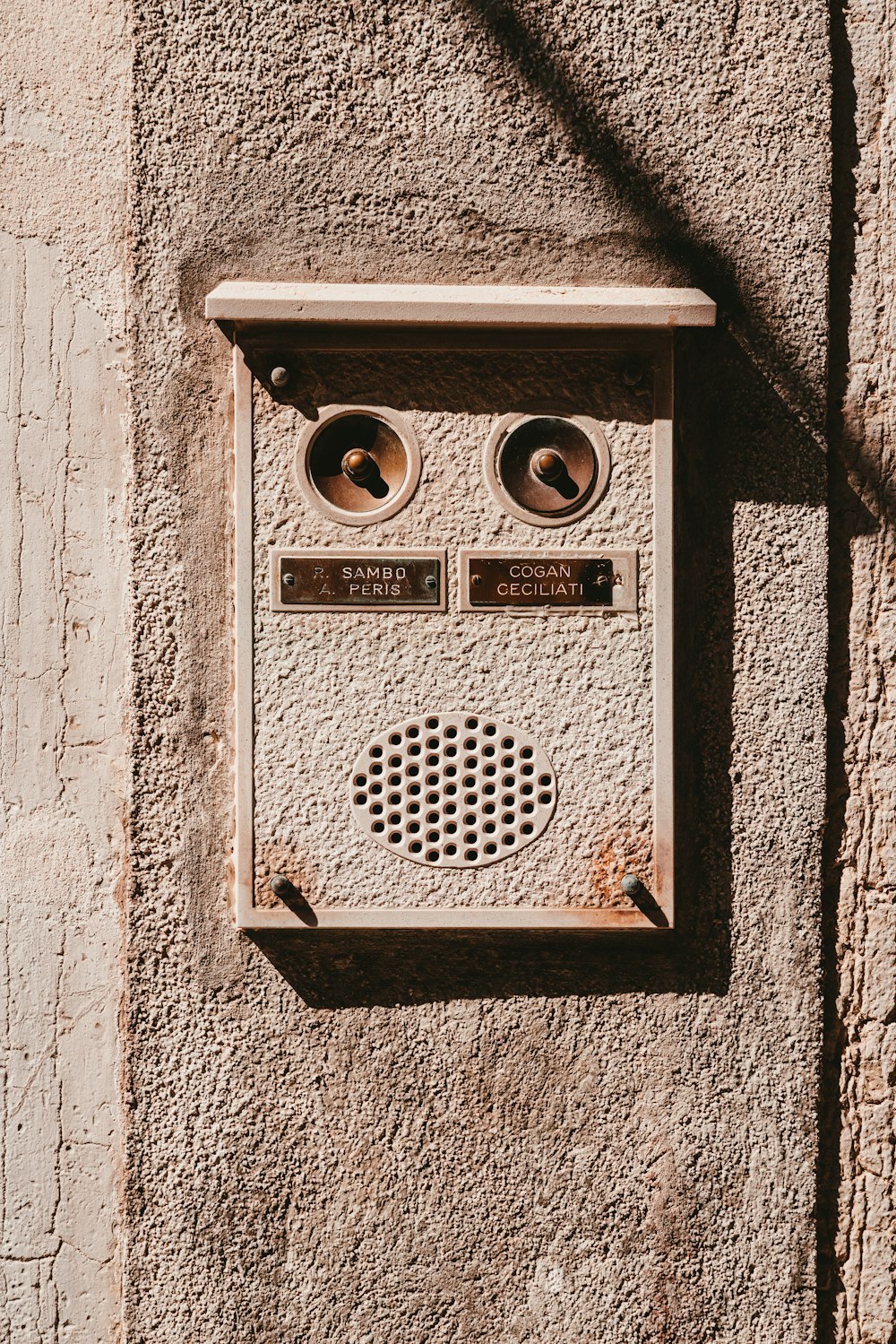 white electronic device on wall