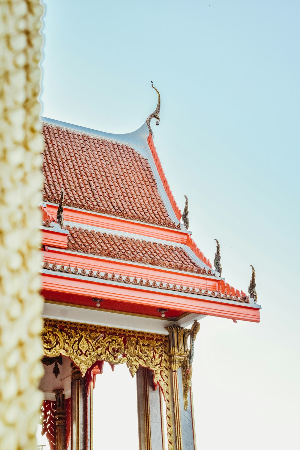 red roofed temple