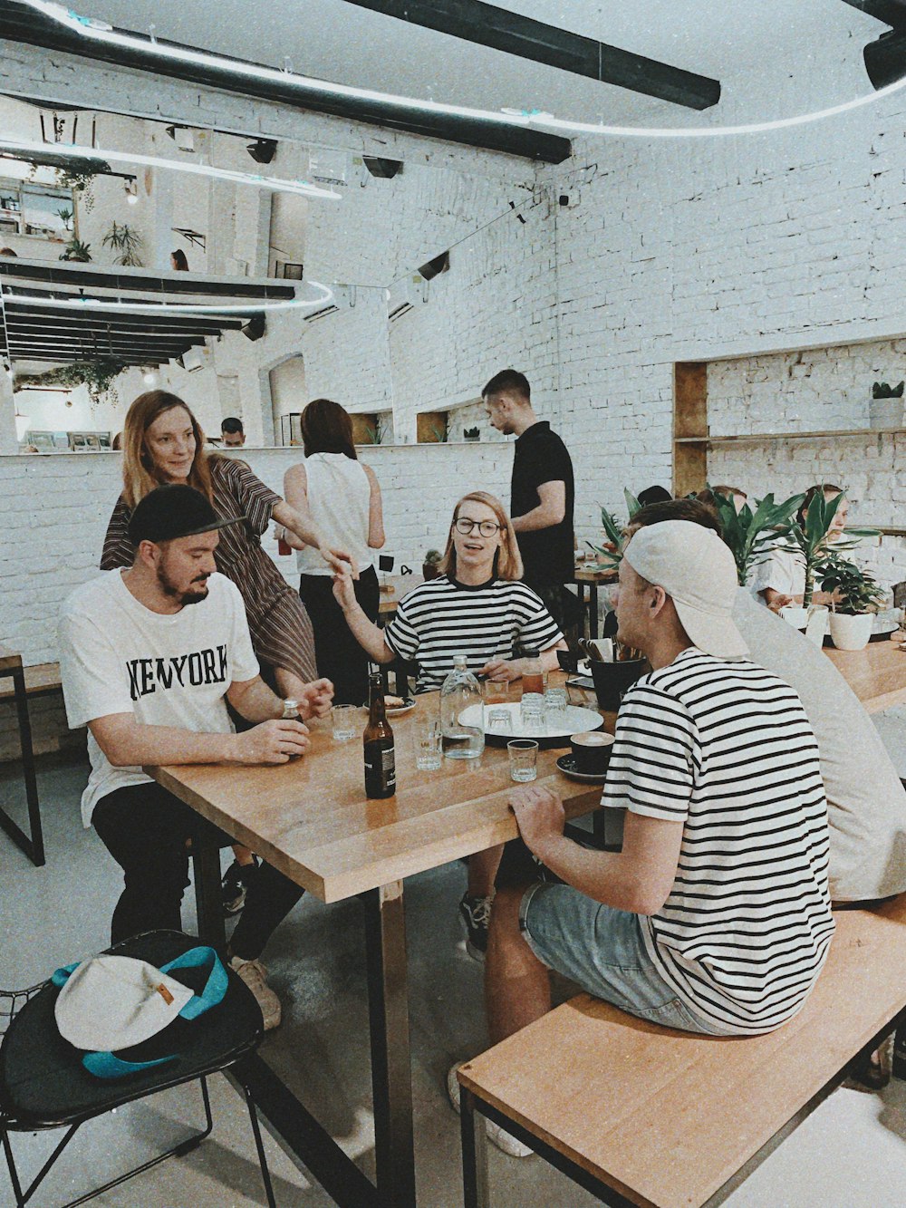 group of people gathering inside room