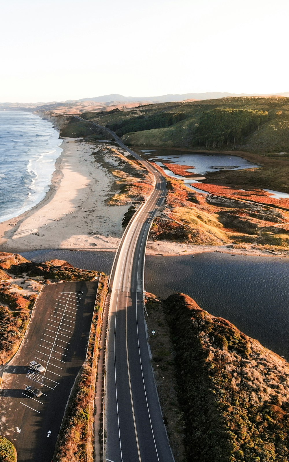 aerial photo of bridge