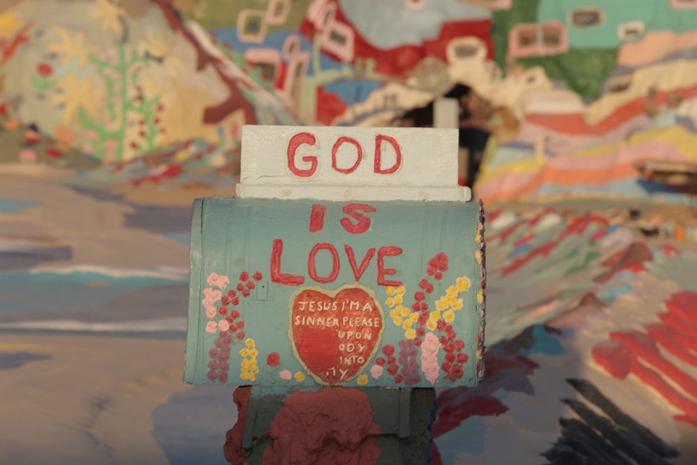 selective-focus of God is Love paper