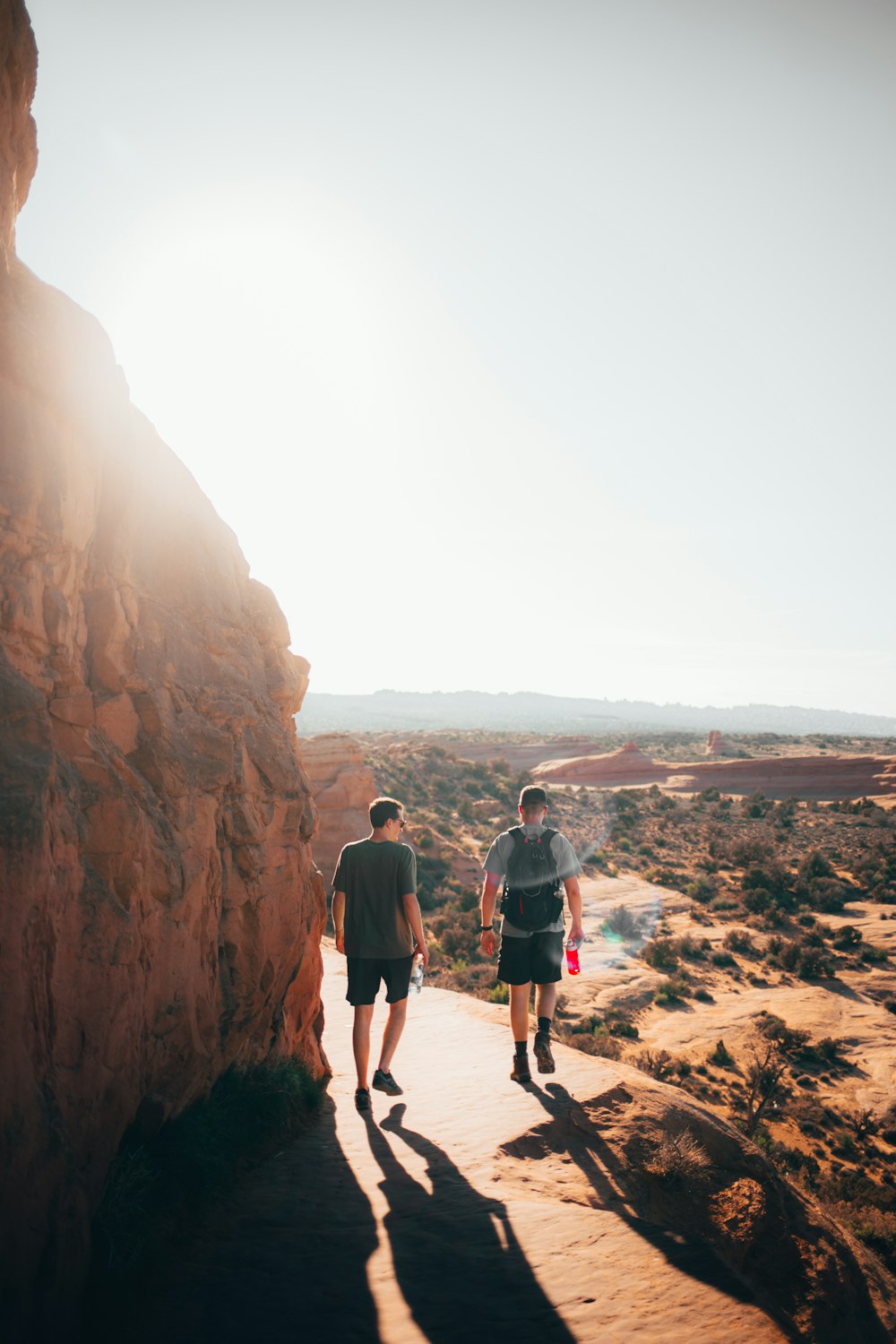 two men on cliff