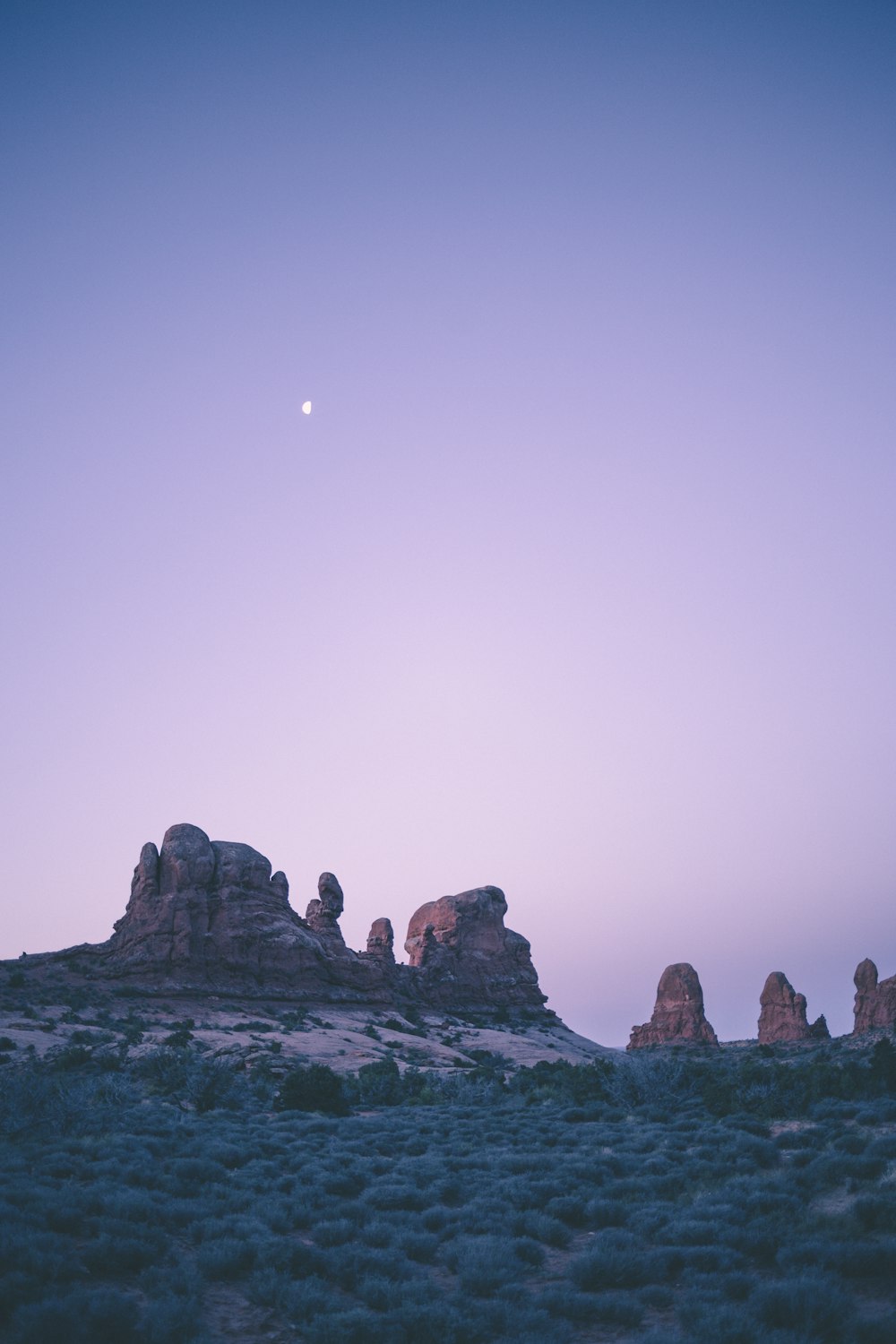 low angle photo of mountain