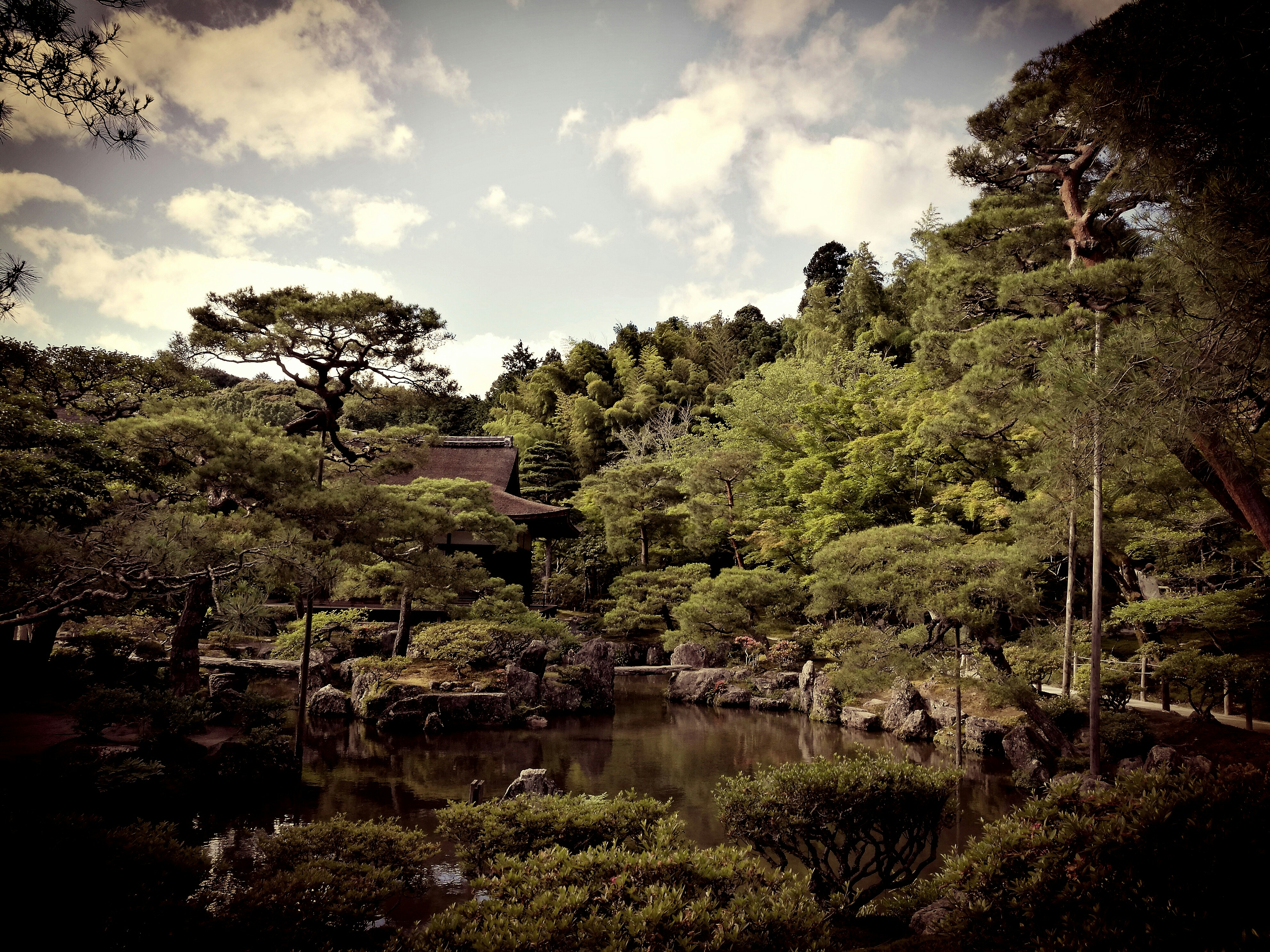 Ginkakuji ( silver pavilion ) park in Kyoto
