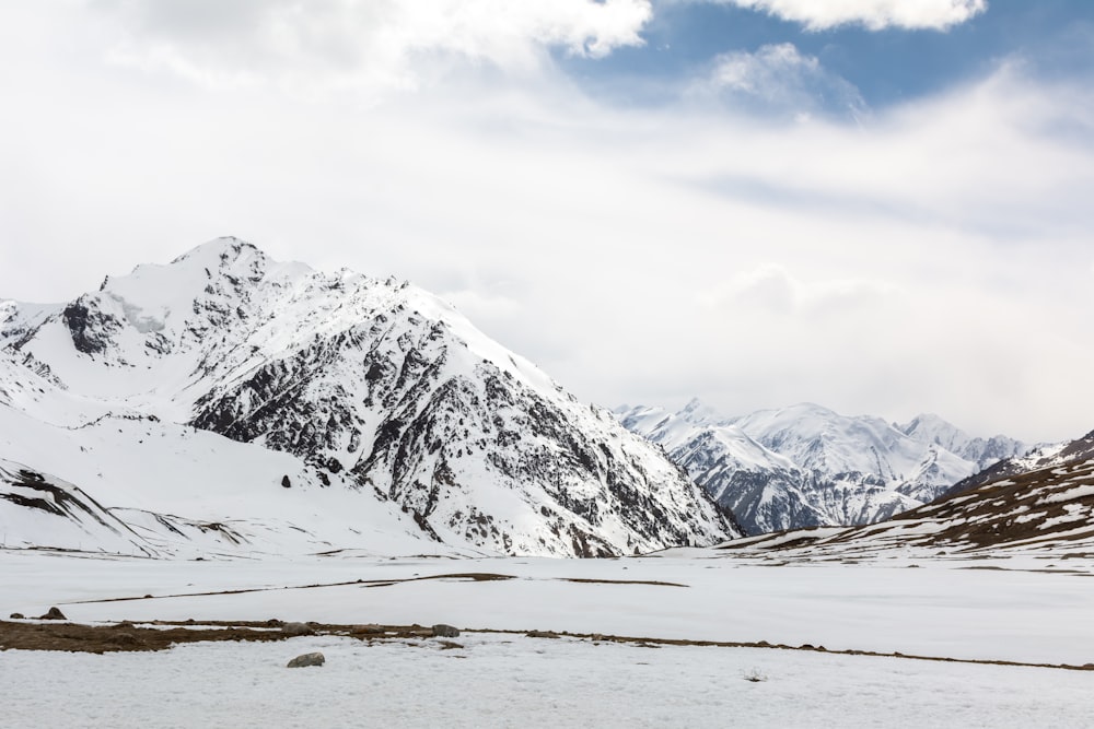 white snow field