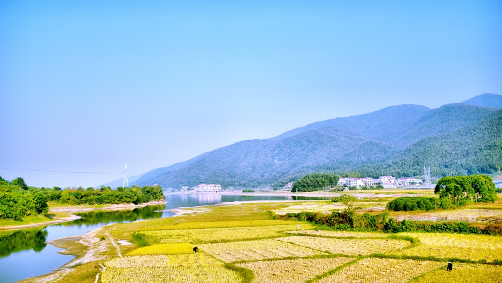 mountain near body of water