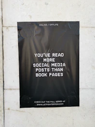you've read more poster mounted on white wall