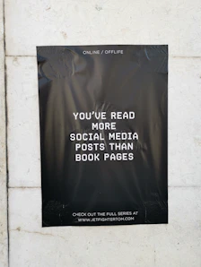 you've read more poster mounted on white wall