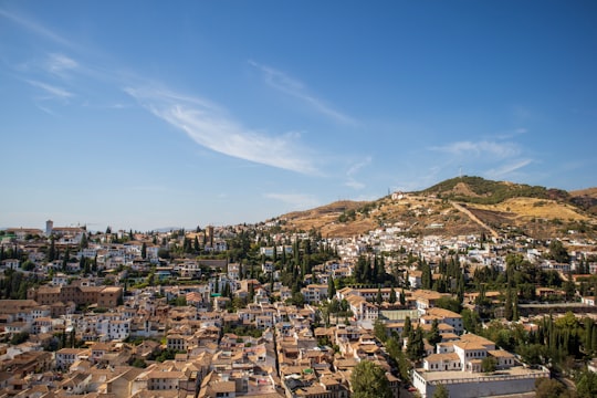 aerial photography of village in Granada Spain