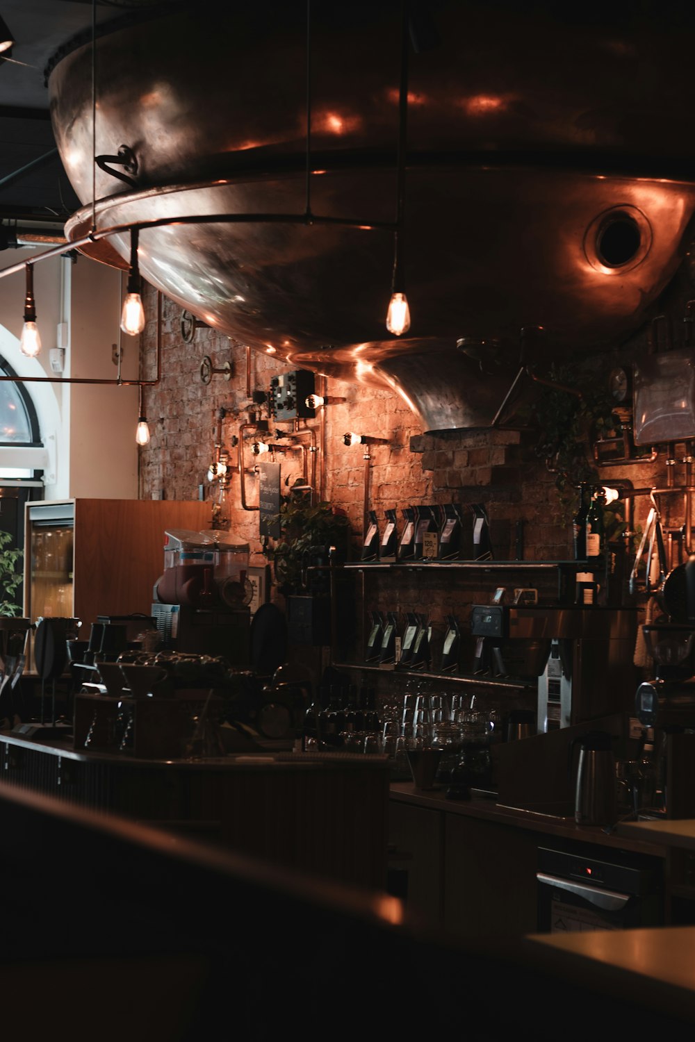 shallow focus photo of bar counter