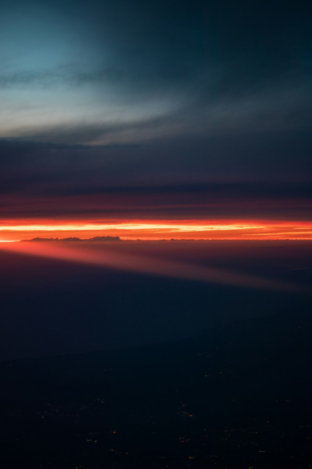 a view of the sky from an airplane