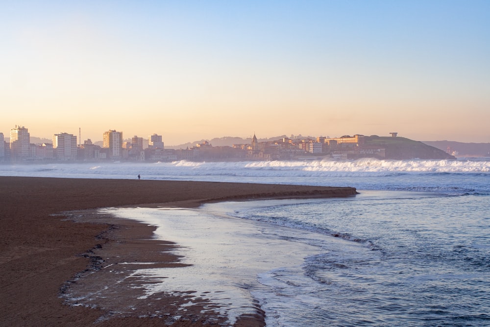 waves rush to shore at daytime