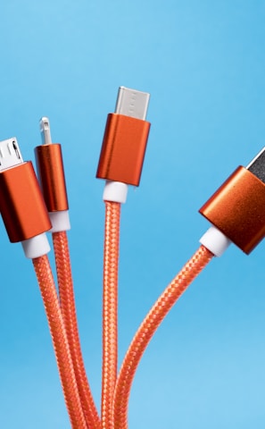 orange USB cables