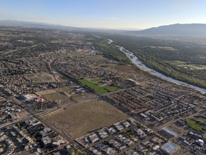 An aerial view of Maringá showcasing its urban landscape.