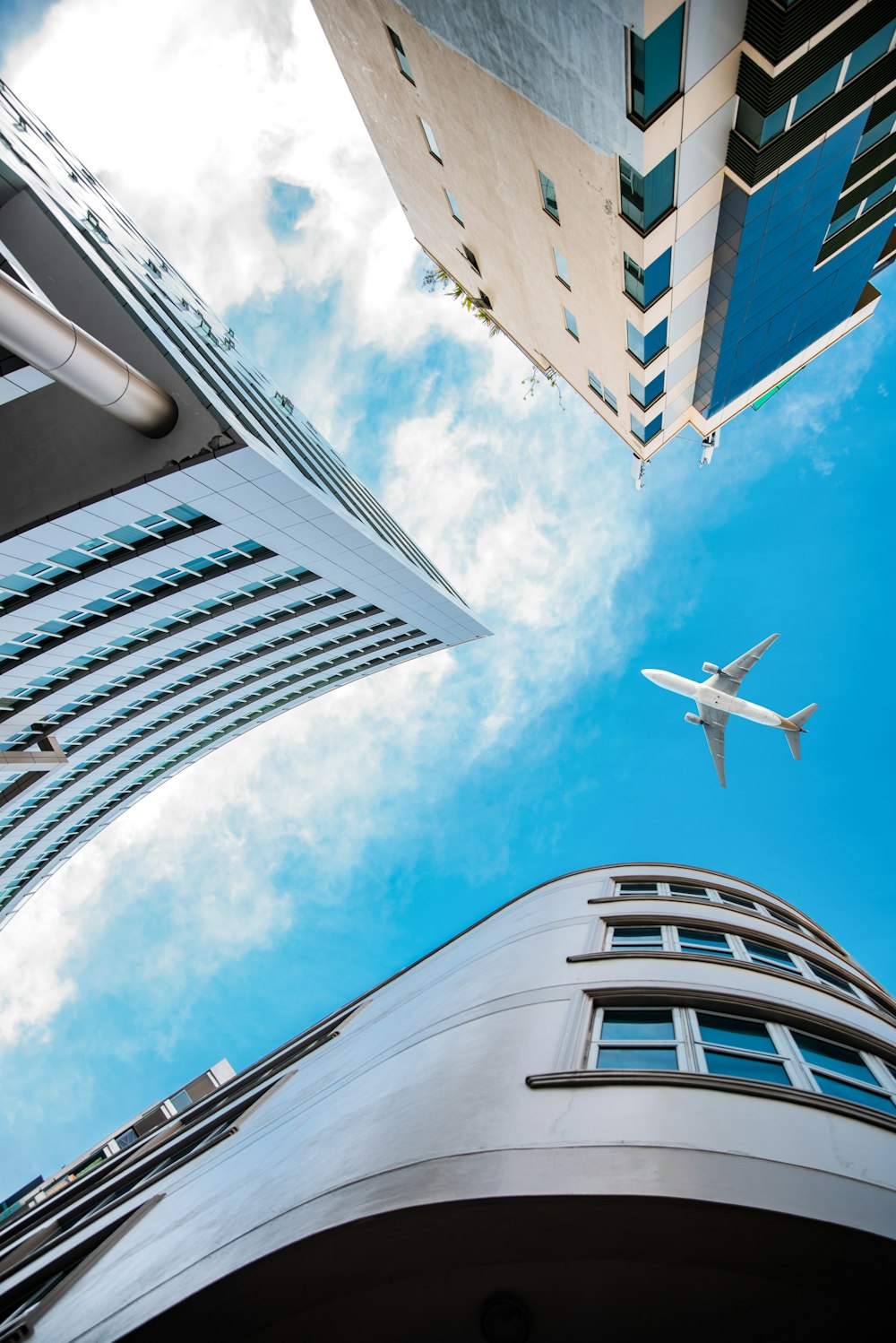 low angle photography of high-rise building