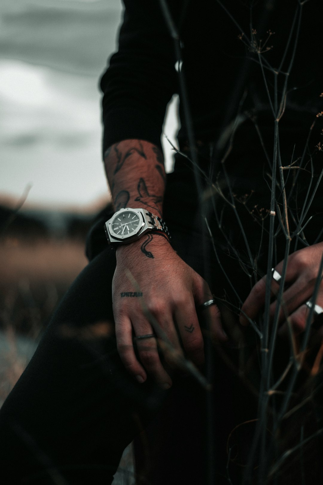 man with wristwatch