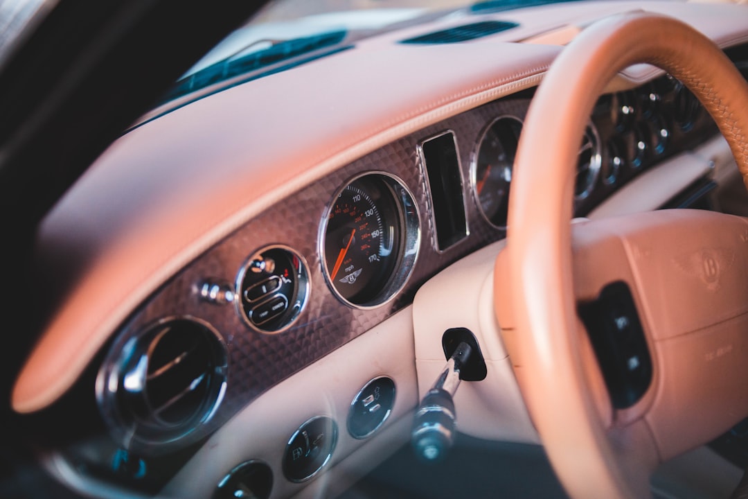 beige vehicle steering wheel