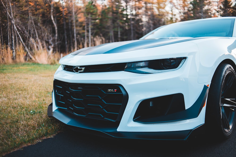 white Chevrolet car