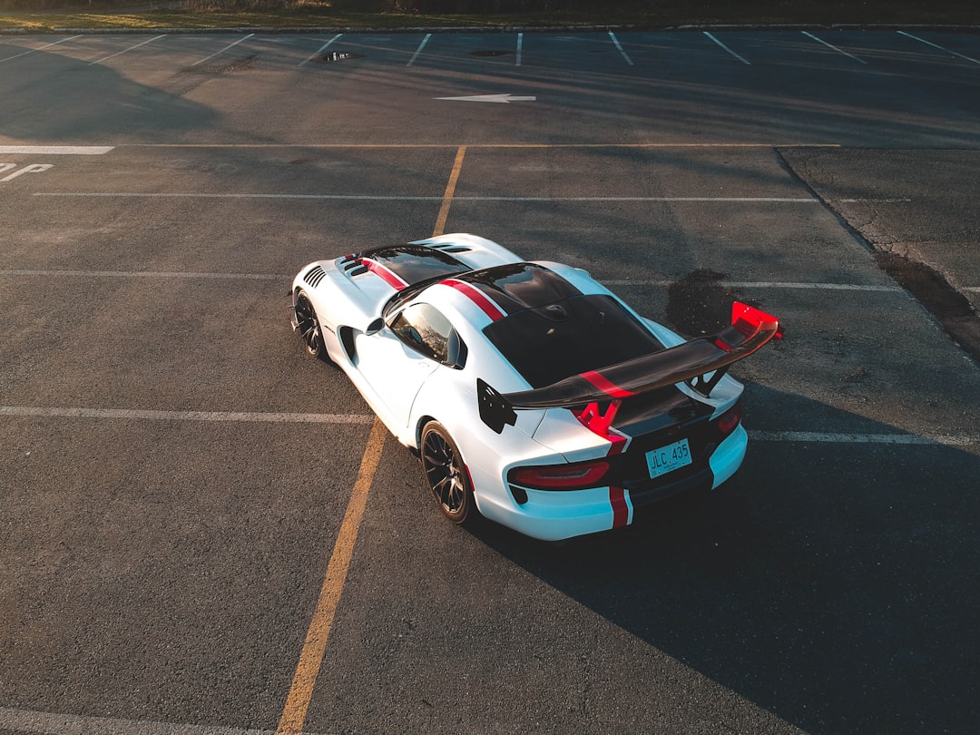 white and black coupe