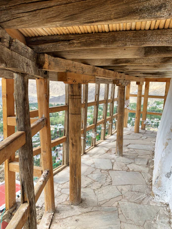 Wooden passadiços along the Ceira river, blending harmoniously with the natural landscape