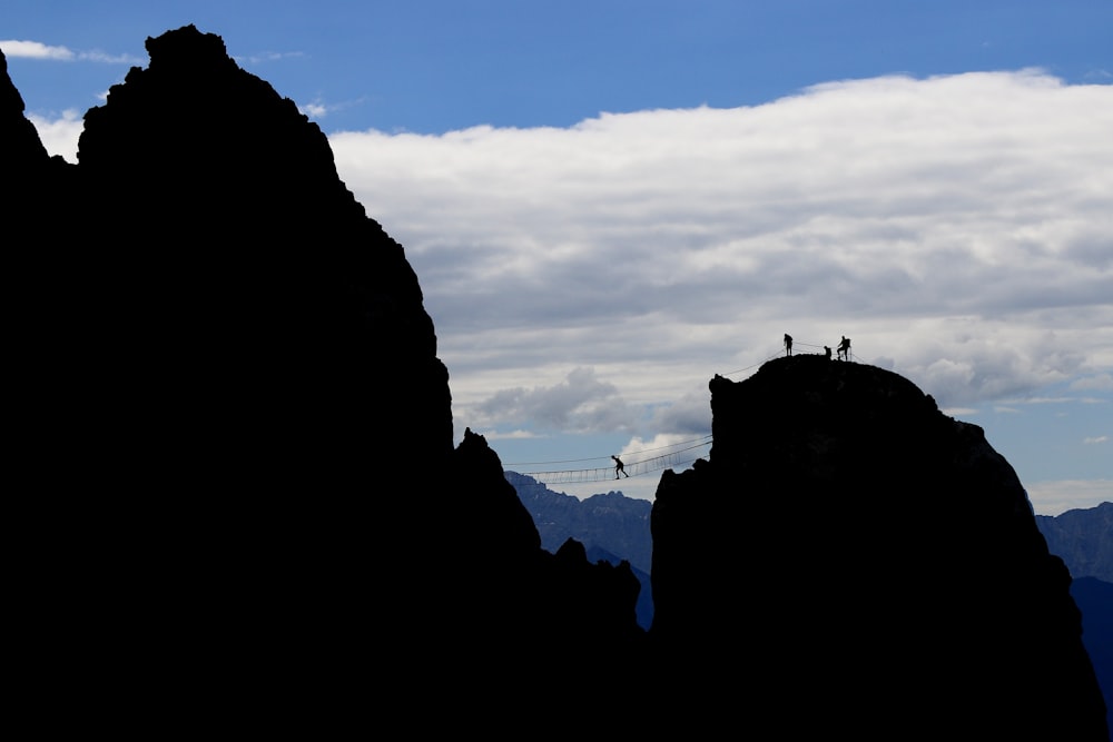 Silueta de montaña