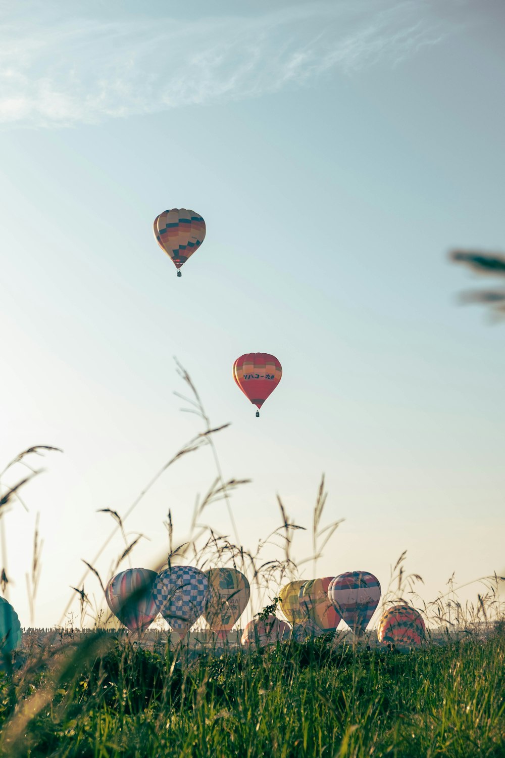 assorted-color hot air balloons flying during daytime