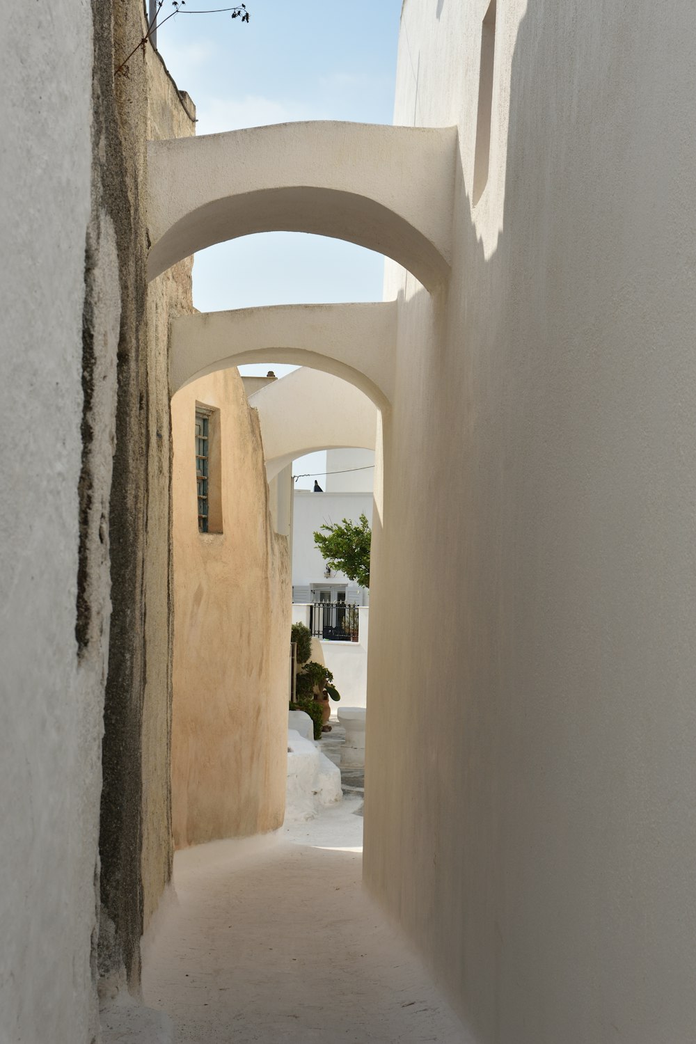 pathway in between buildings