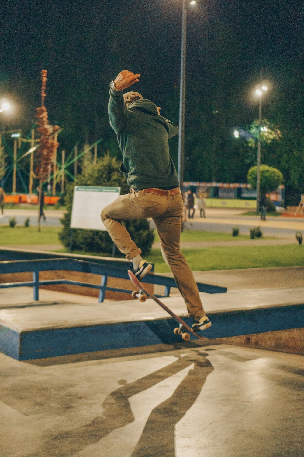 skateboarder in park