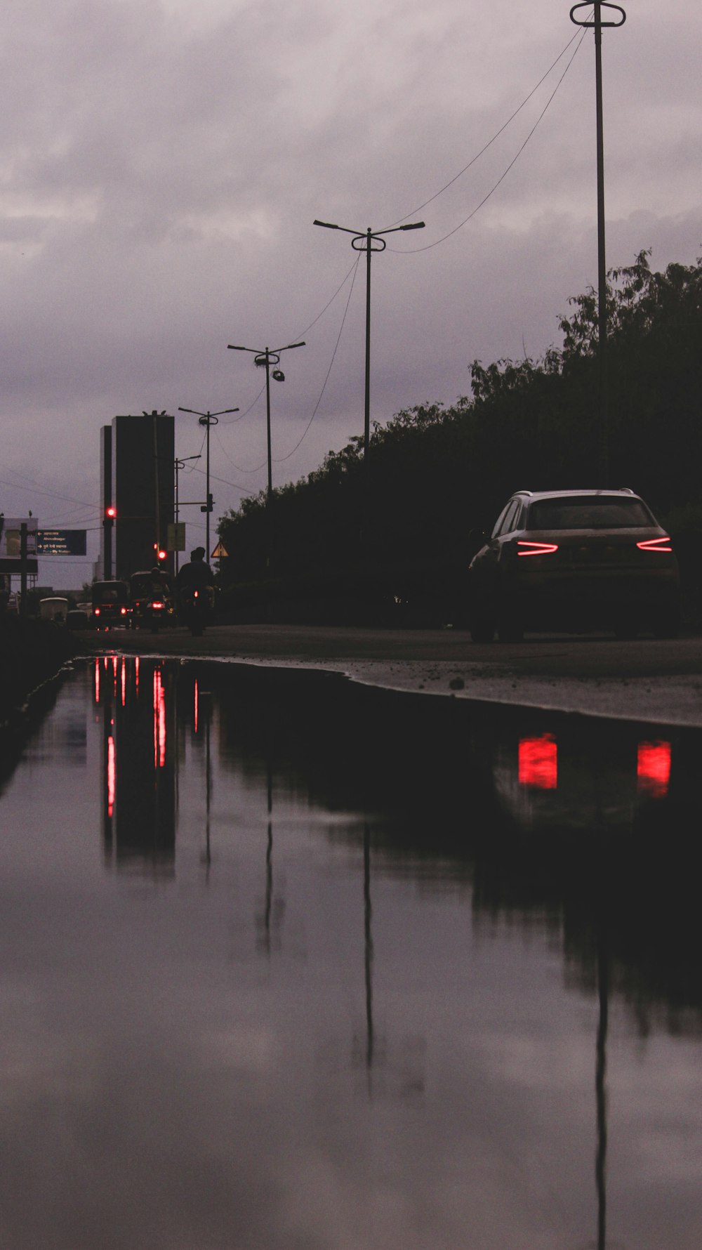 vehicles on road