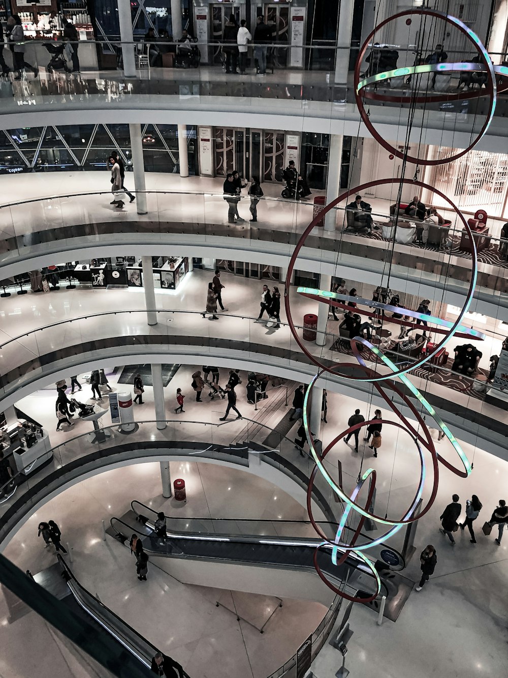 people walking in mall