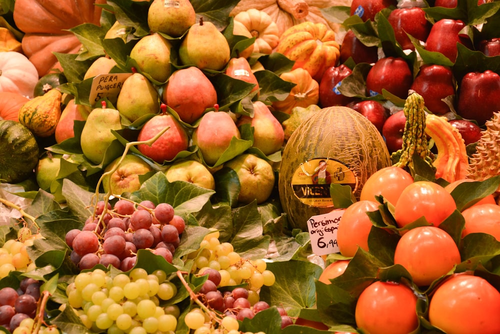 bunch of fruits