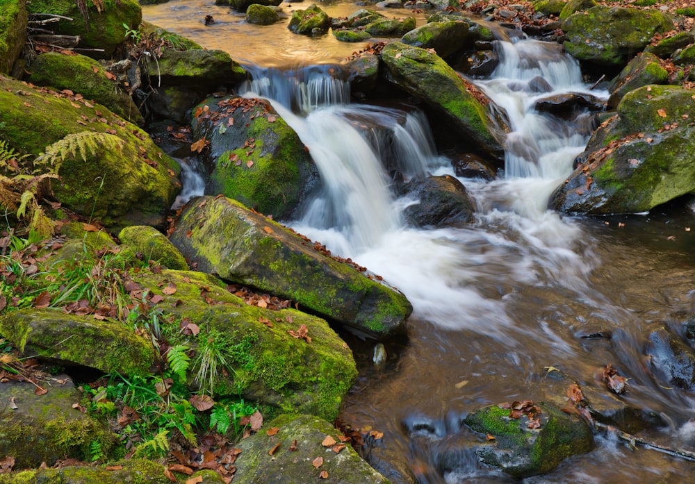 time lapse photography of river