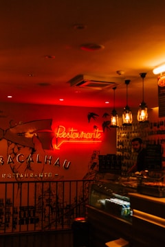 interior of a red bar