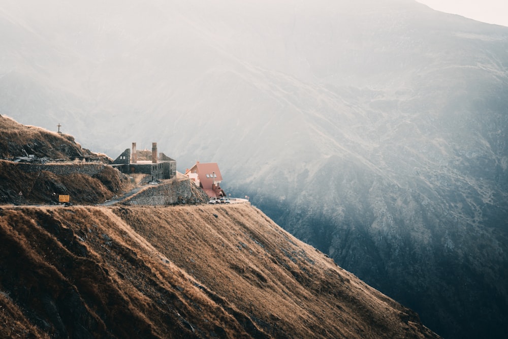 aerial photography of house on hill during daytime