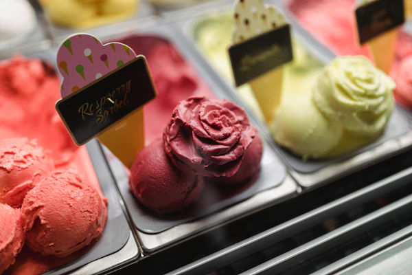 Raspberry sorbet