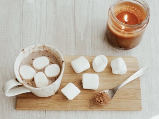 hot chocolate with marshmallow