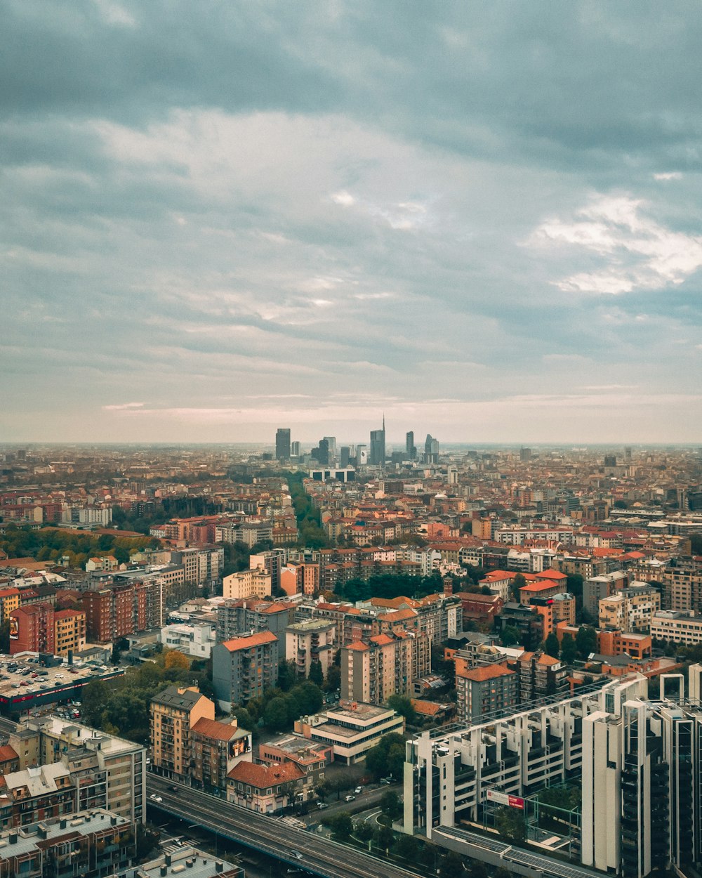 Blick auf die Skyline der Stadt