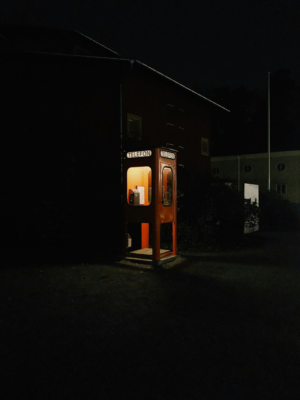 payphone at night