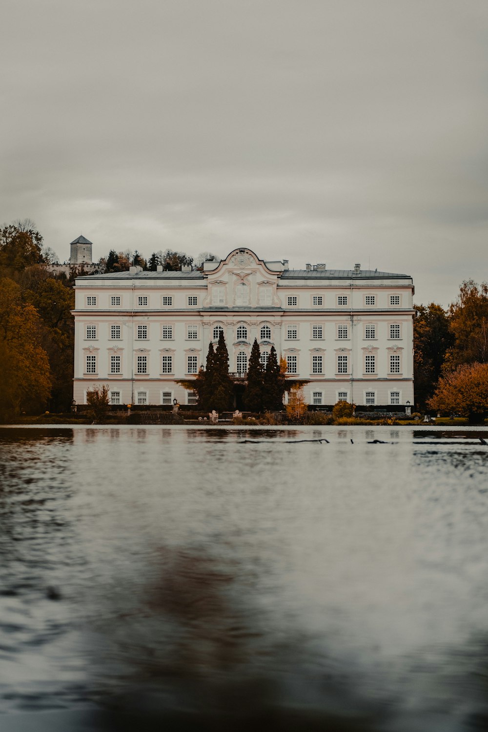 landscape photography of a white concrete 4-storey building