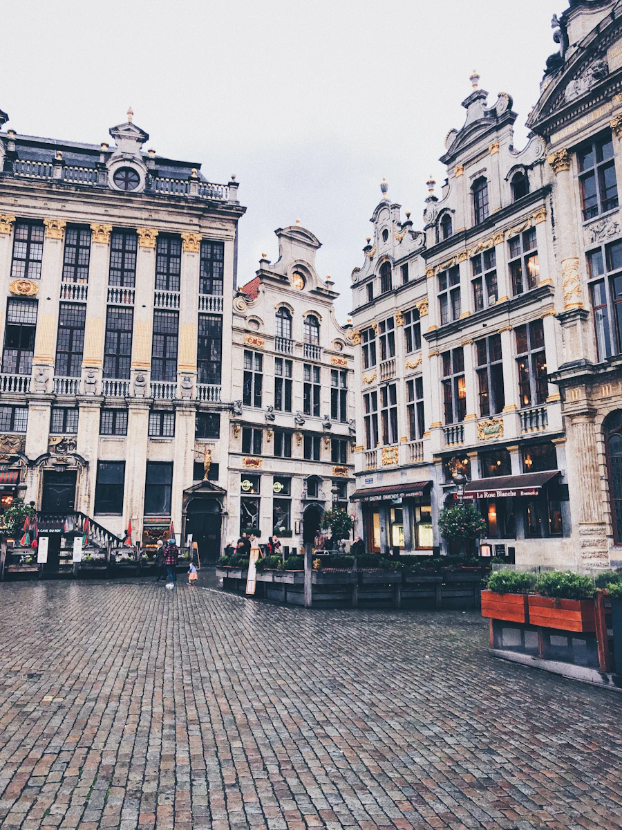 Золотые фасады старого центра Брюсселя на площади Grand Place