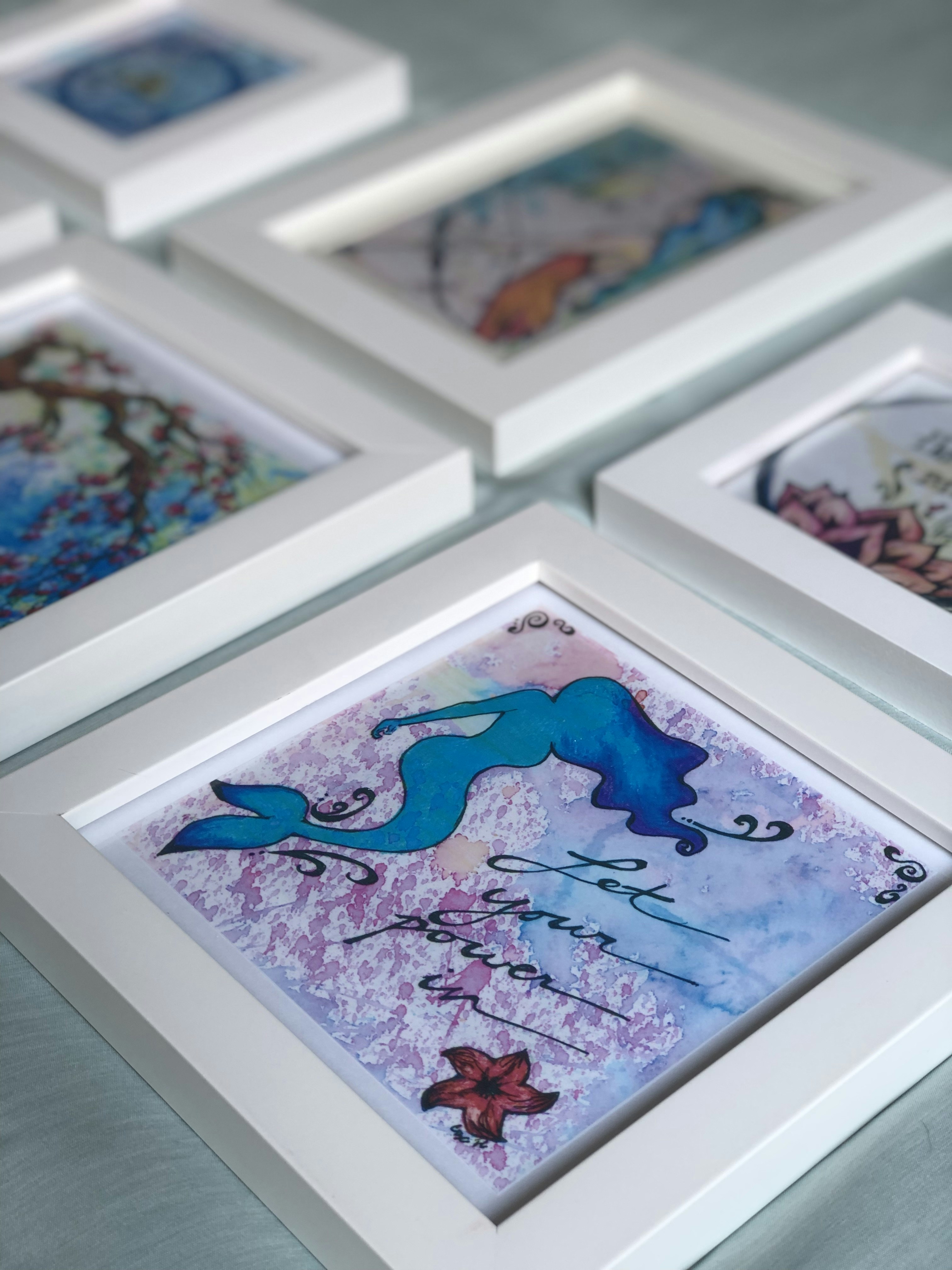 Six white wooden photo frames photo – Free Home decor Image on Unsplash