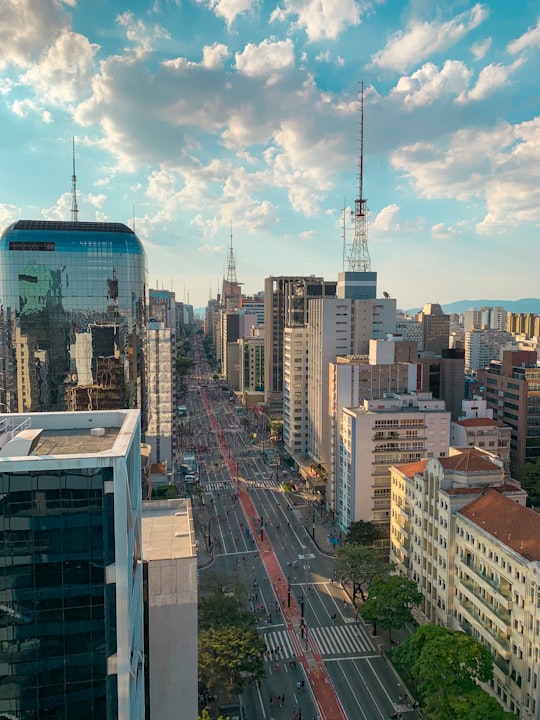 aerial photo of city buildings during daytime in Casa das Rosas Brasil