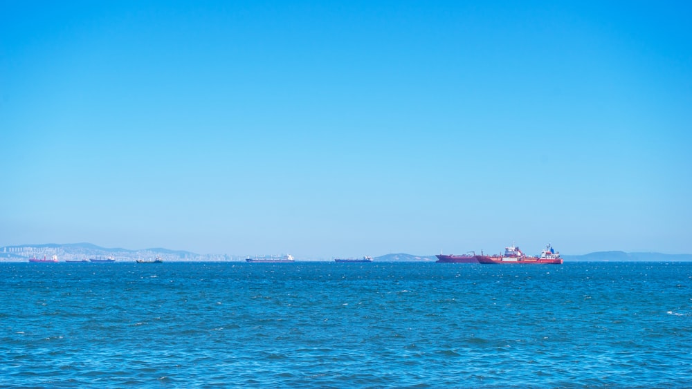 cargo ship on sea