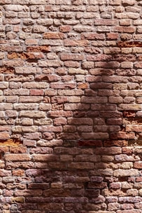 Rustic brick wall detail showcasing rich red and brown hues.