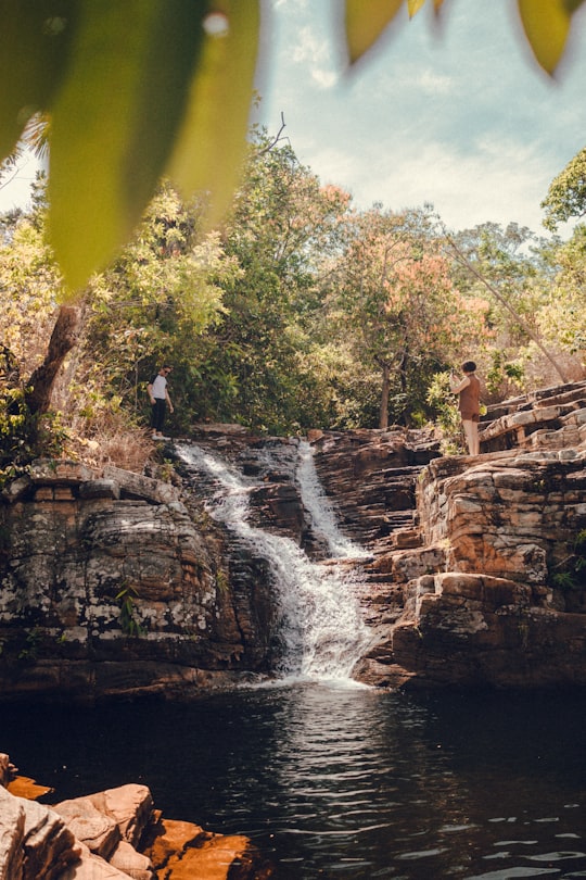 waterfall in forest in Pirenópolis Brasil