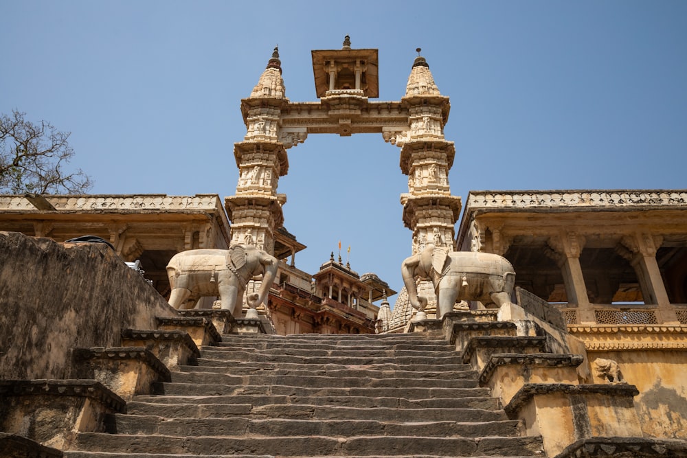 low angle photo of temple