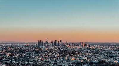 aerial photo of city