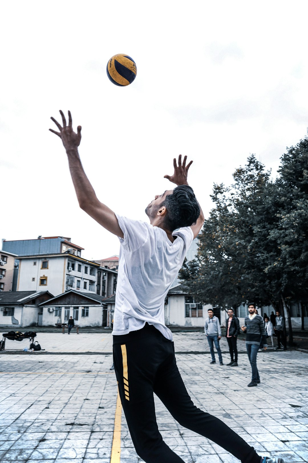 man about to hit the ball