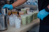 disposable cups with shakes