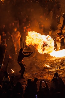 Still image of a breaking news event captured on video with vivid crowd reactions.